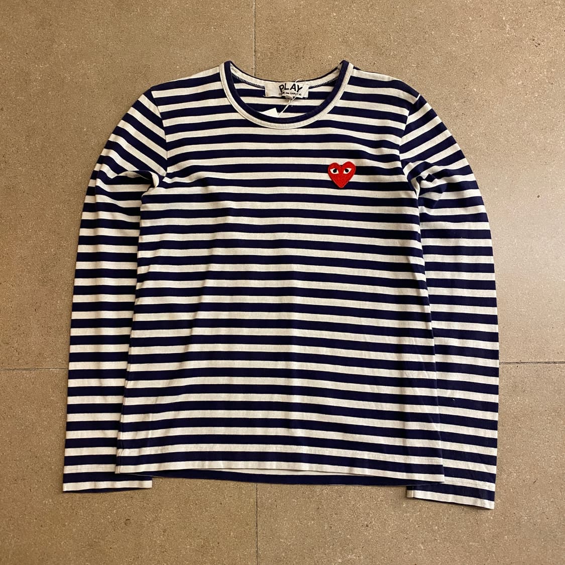 꼼데가르송 플레이 네이비 보더티 상품이미지1