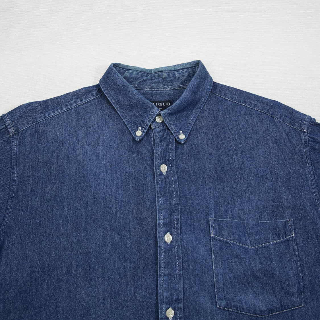 (착용컷) 유니클로 데님 셔츠 (남성용 105) 상품이미지4