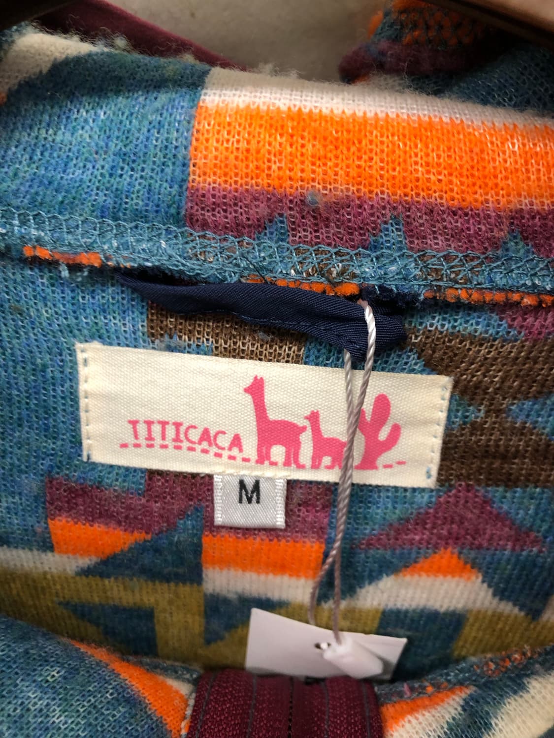 티티카카 애스닉 플리스 후드 집업 상품이미지3