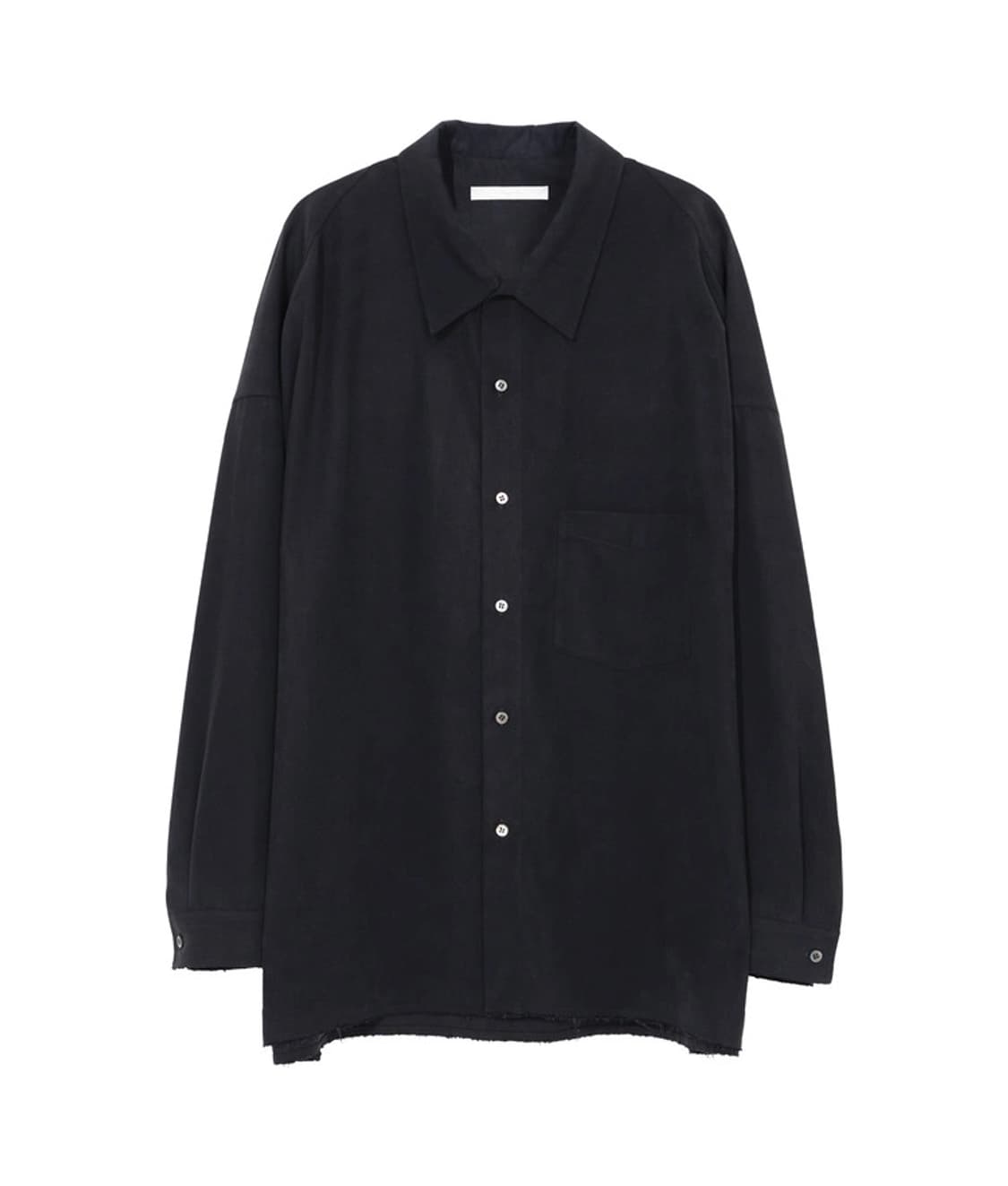 아마이유우츠 fluid gabardine 셔츠 블랙 3사이즈 상품이미지1
