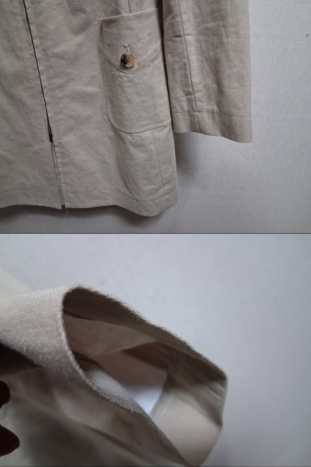 일본빈티지 띠어리 내부방수코팅 100%린넨 집업라운드쟈켓 55
일본산 상품이미지6