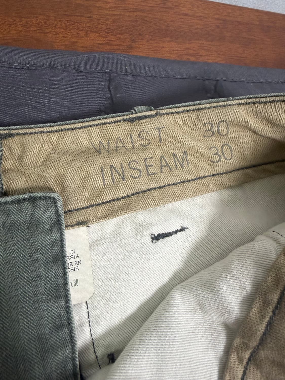 [30x30] rrl 더블알엘 헤링본 hbt 트윌 필드 팬츠 상품이미지2