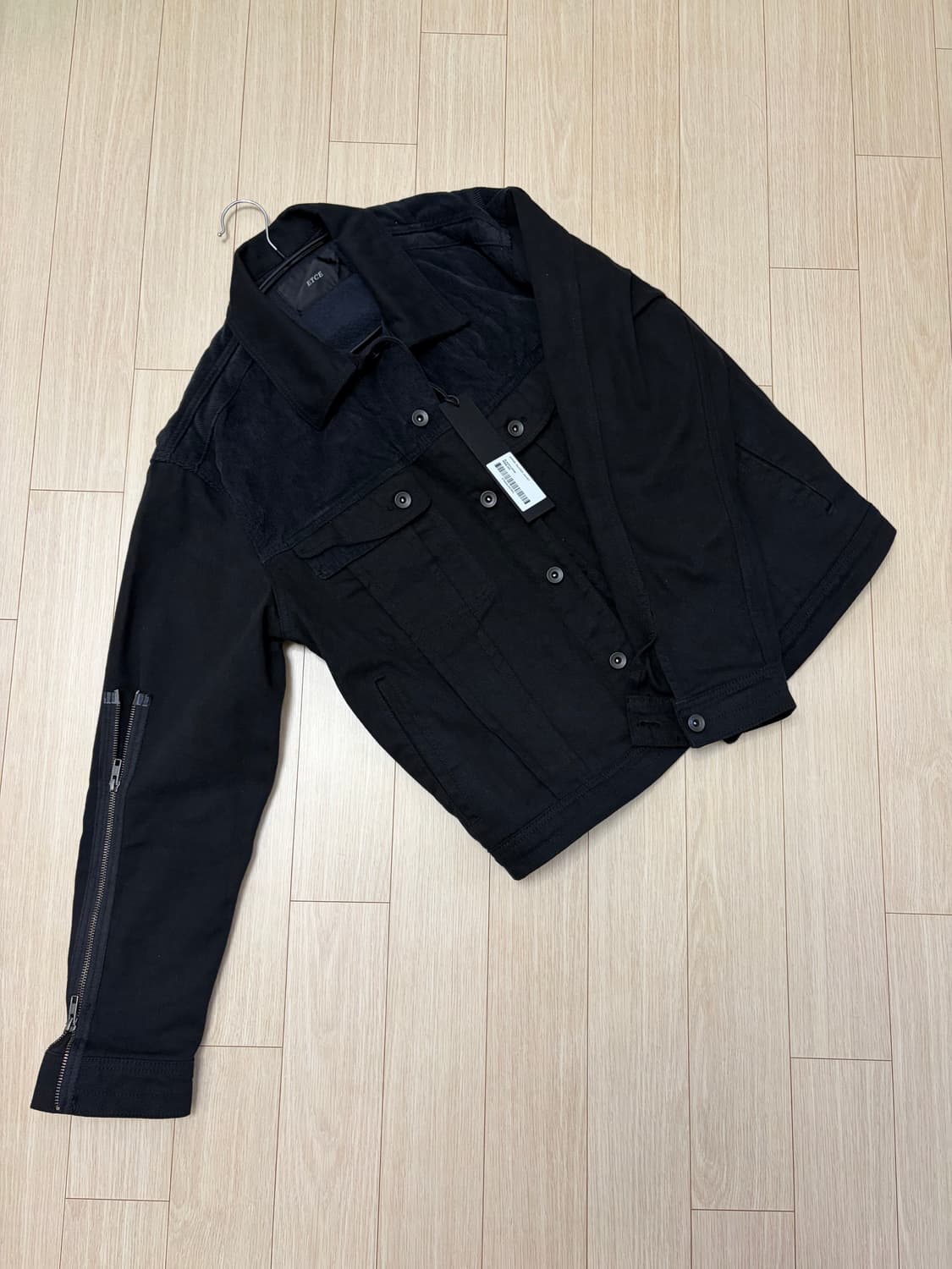 ETCE Zipper Trucker Jacket Black(트러커 자켓) 상품이미지1