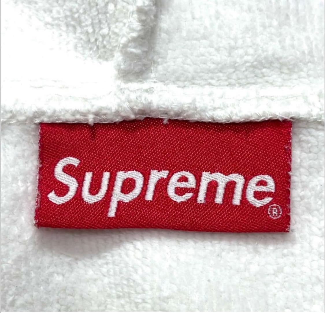 슈프림 자수 로고 화이트타올 후드집업 상품이미지9