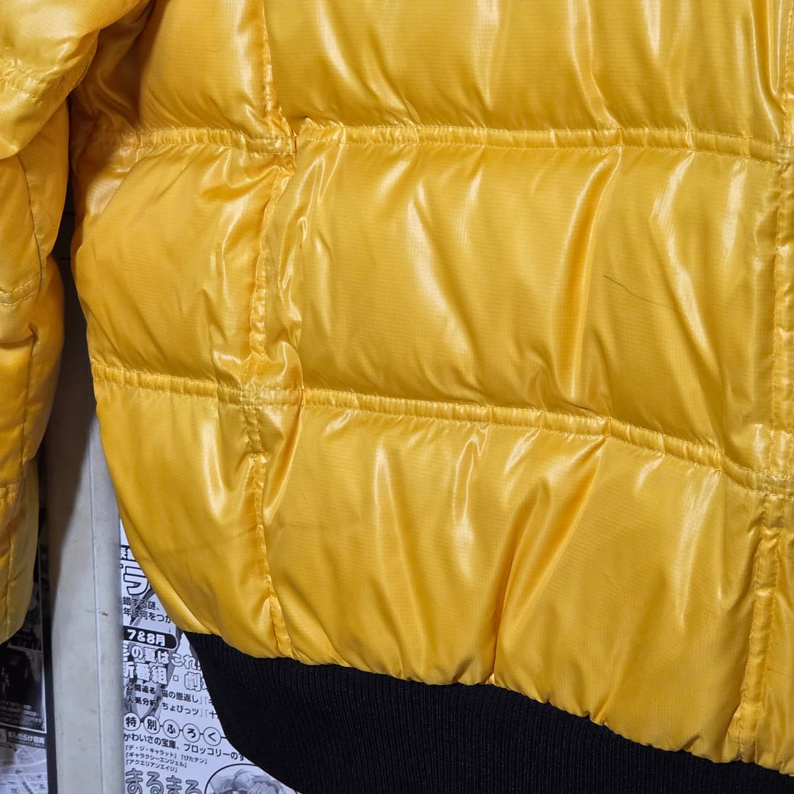아디다스 옐로우 덕다운 삼선 후드 패딩 상품이미지8
