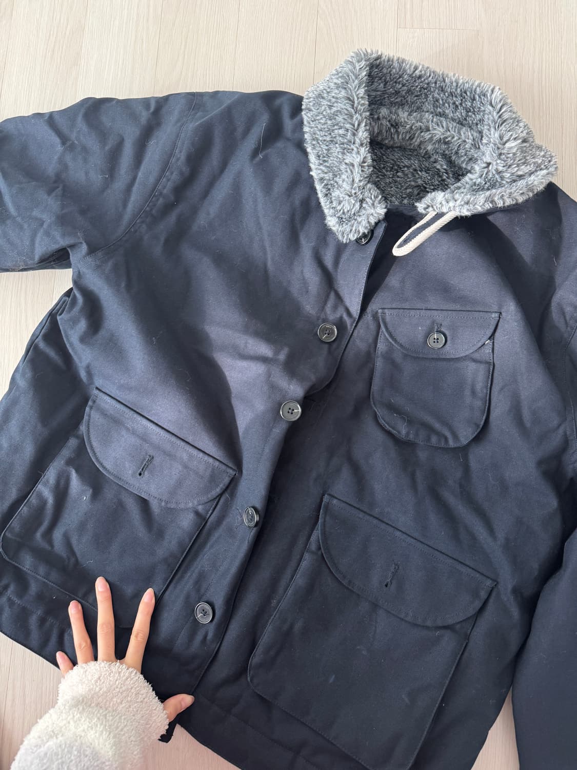 Mmlg 네이비 누빔 자켓 상품이미지4