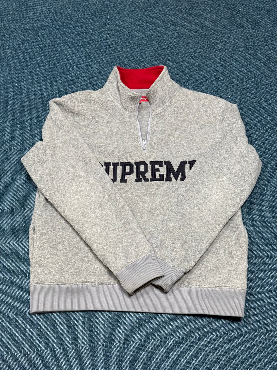 Supreme Grey Polartec Fleece Quarter Zip 상품이미지3