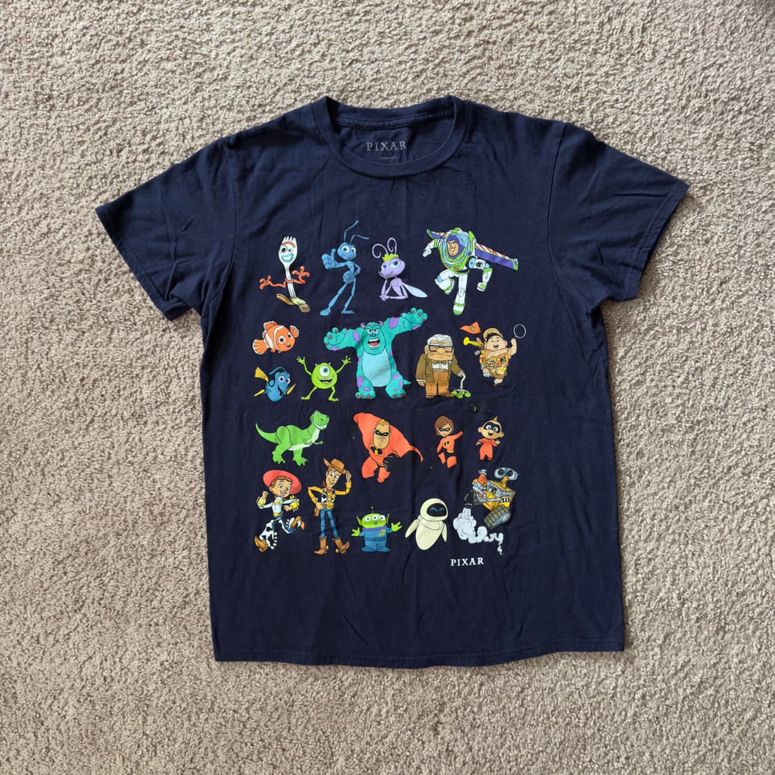 빈티지 픽사 공식 애니메이션 영화 캐릭터 티셔츠 상품이미지1