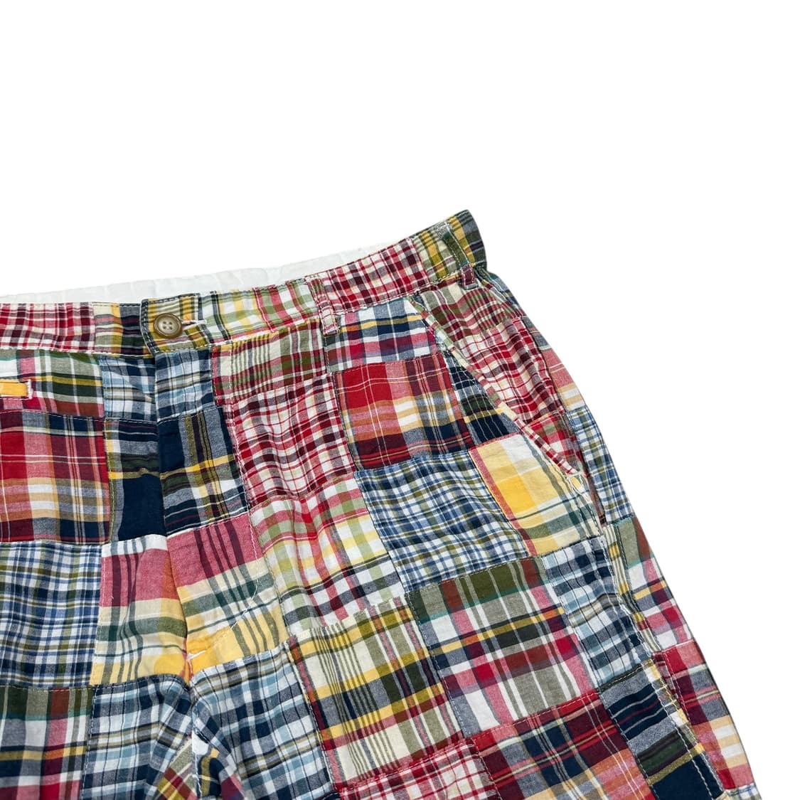 마스터피스 빈티지 패치워크 체크 Y2K 쇼츠 반바지 36 상품이미지2