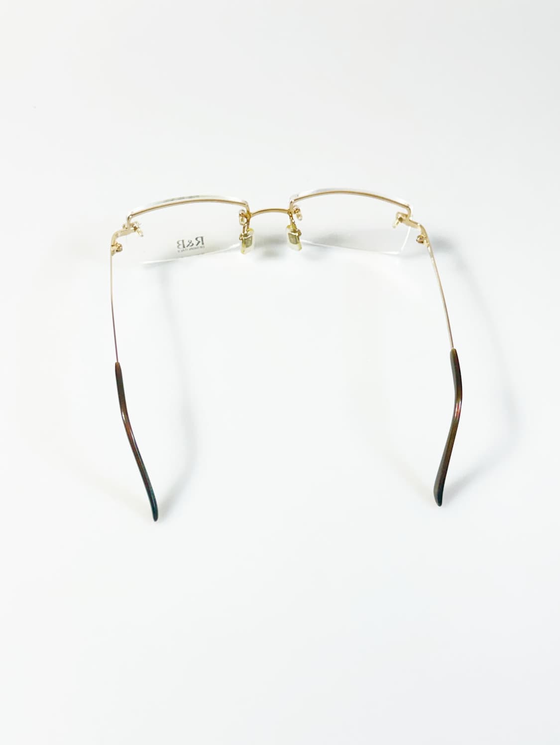 R&B EYEWEAR 골드 무테 스퀘어 메탈 빈티지 안경 상품이미지5