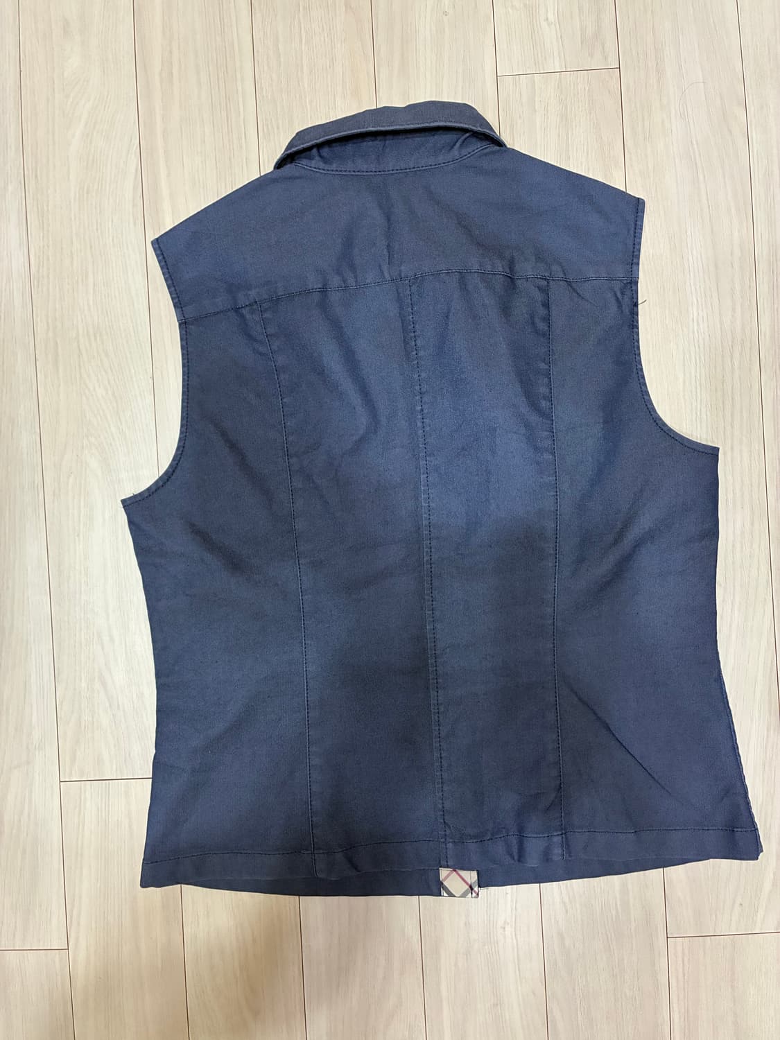 [정품] 버버리(Burberry) 노바체크 배색 얇은 데님 탑 (넉넉한  상품이미지3