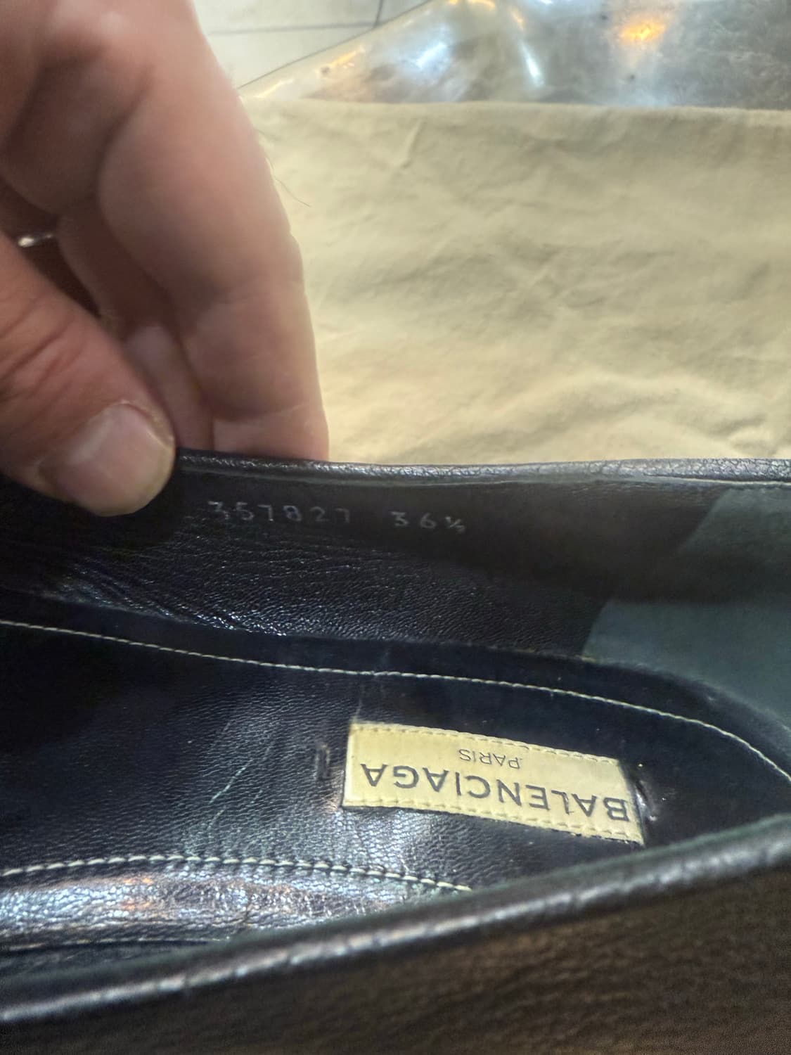 36반/235 정품 발렌시아가 발레 플렛 슈즈 팝니다 상품이미지3