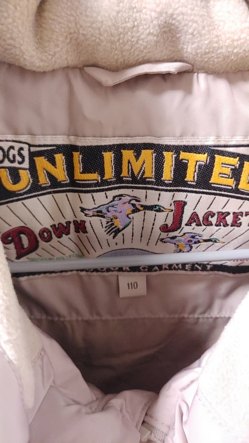 쉐비뇽 덕다운 가죽포인트 패딩 110 상품이미지3