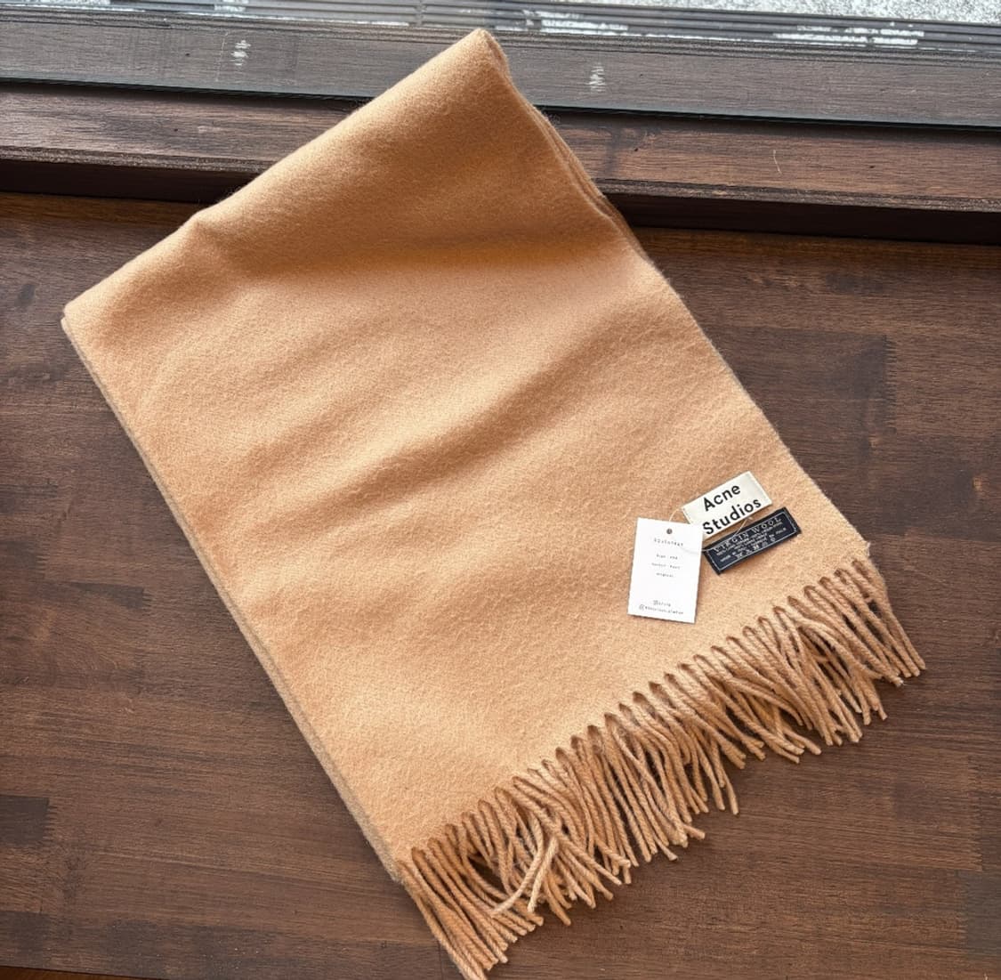 15379 - 아크네 스튜디오 베이지 울 머플러 (버진 울 100%) 상품이미지3
