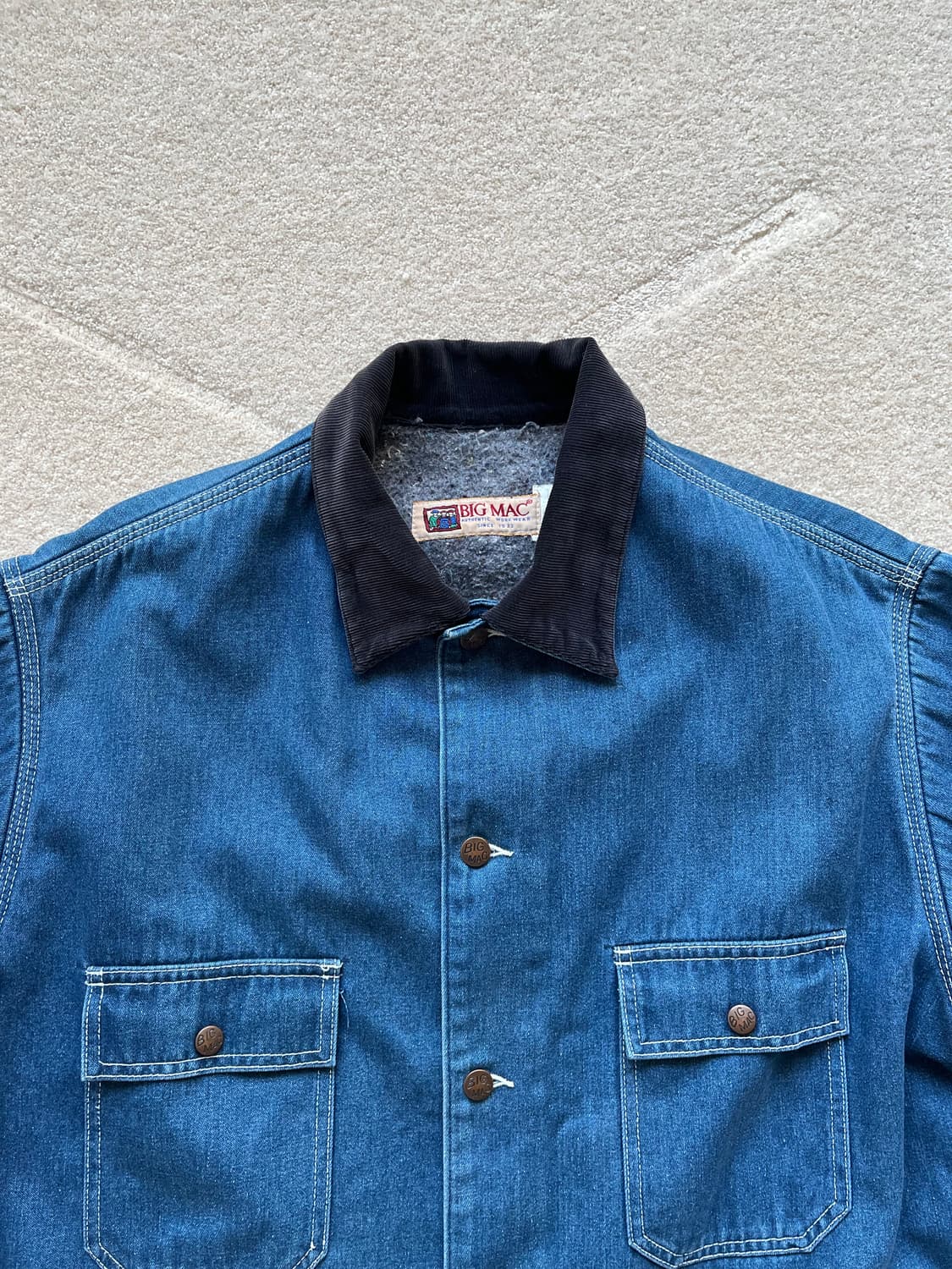 빅맥 울라이너 데님 초어 자켓 (105) 상품이미지5