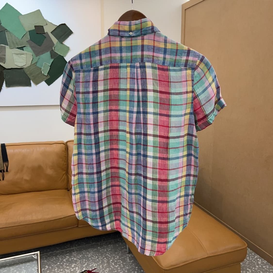 폴로 랄프로렌 빈티지 파스텔 체크 반팔 셔츠 90 C04046  상품이미지2