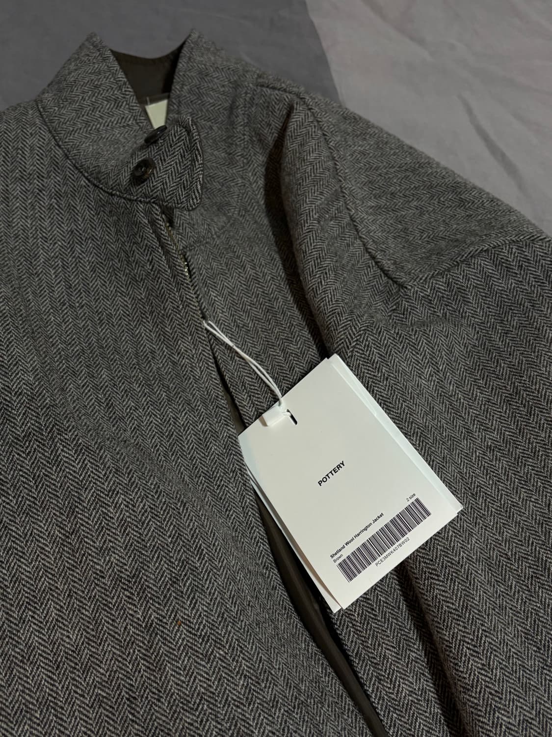 포터리 셔틀랜드 울 해링턴 자켓 / 브라운 / 2 상품이미지2