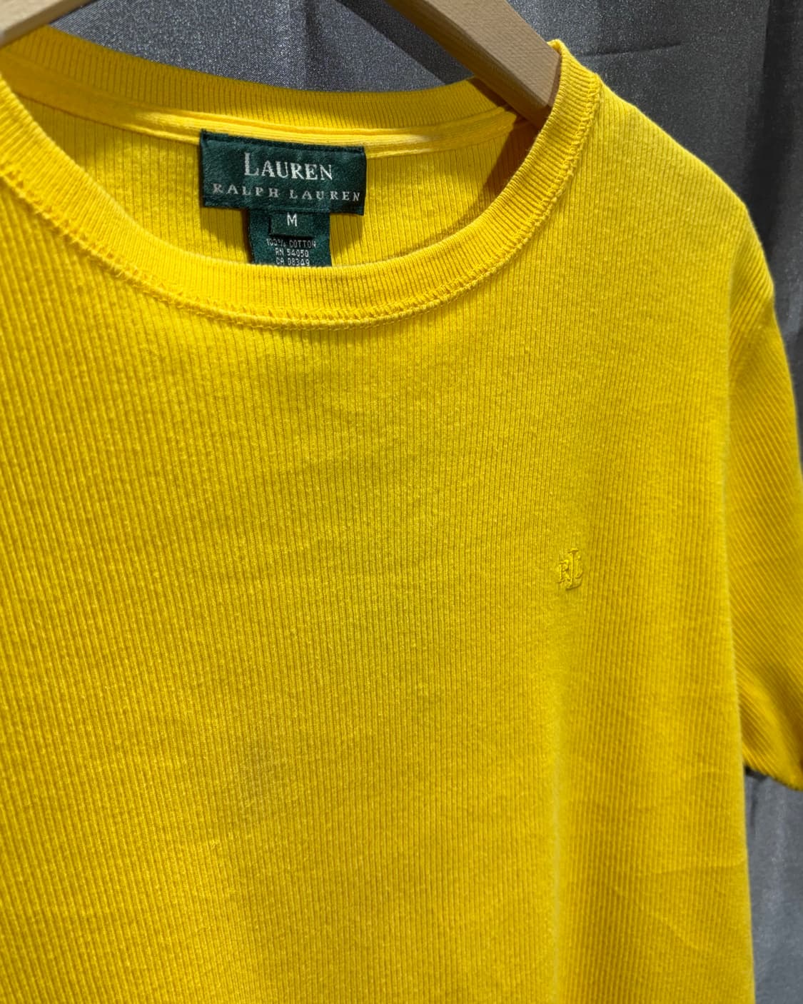 M 폴로랄프로렌 RL 미니로고 옐로우 니트 반팔  상품이미지3