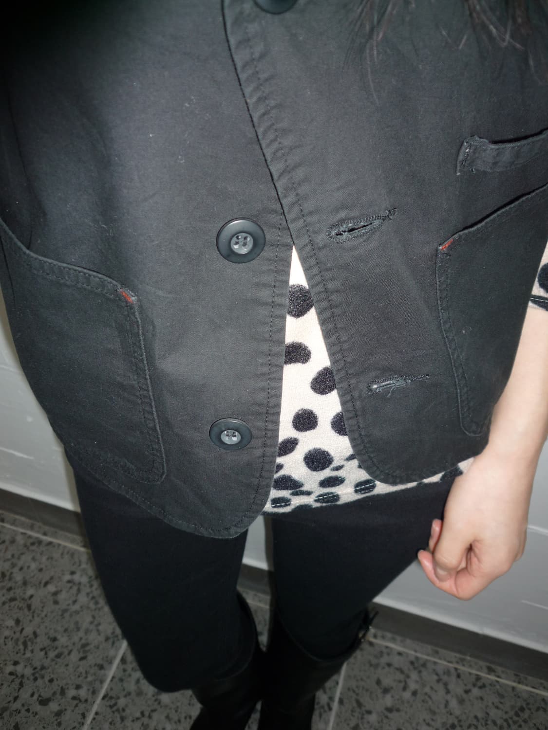 black short vest 상품이미지2