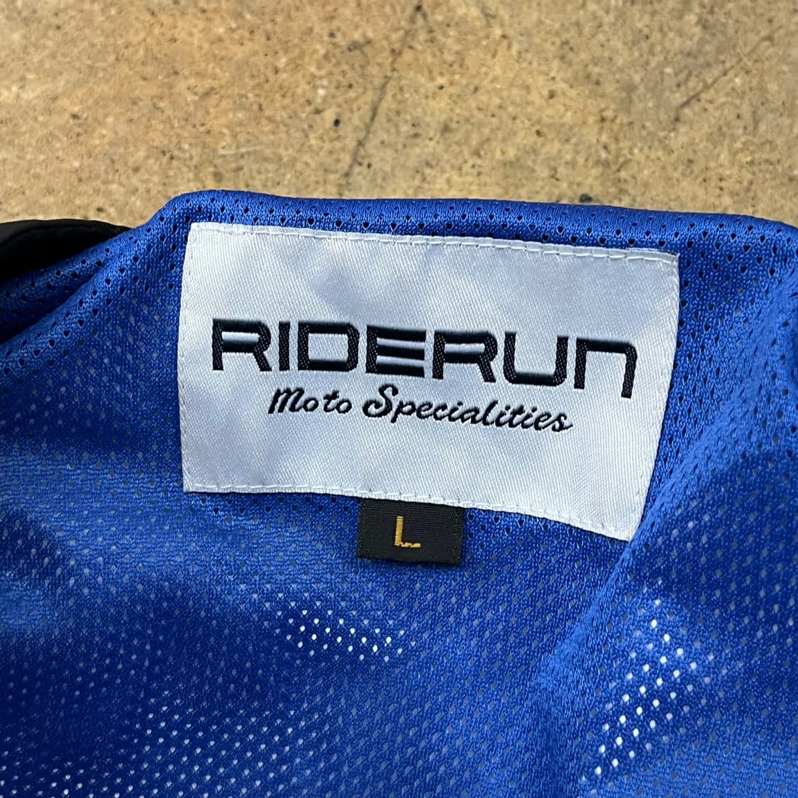 [정품/L] RIDERUN 라이더런 블랙 바람막이 자켓 b16 상품이미지5