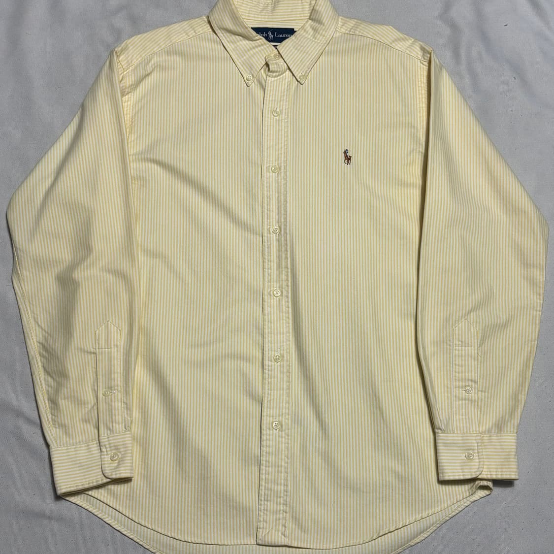 🫶🏻 폴로랄프로렌 커스텀핏 옐로우 스트라이프 셔츠 🫶🏻 상품이미지1