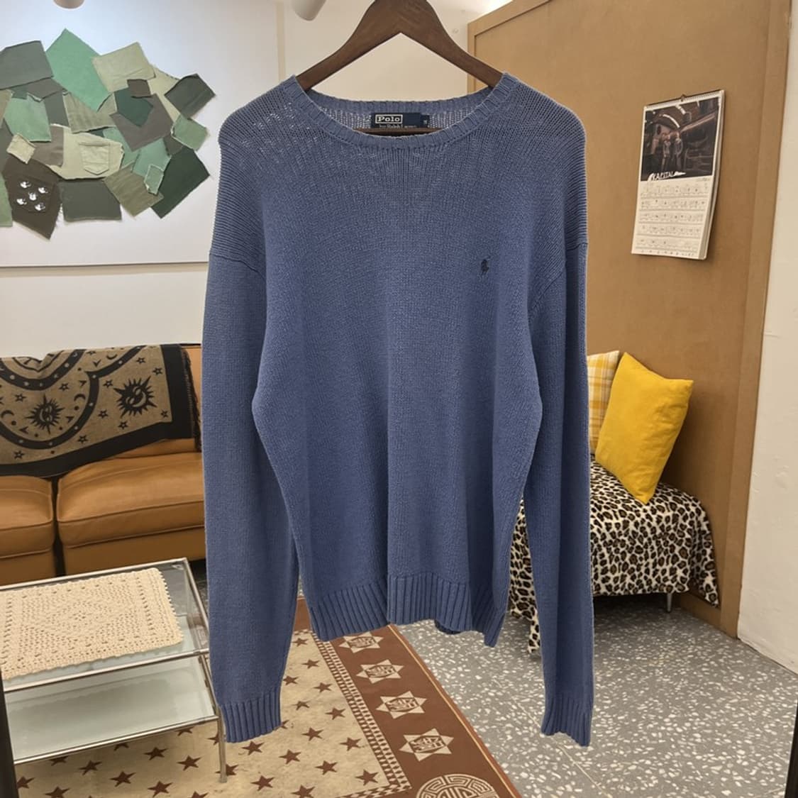 폴로 랄프로렌 빈티지 모던캐주얼 딥블루 니트 M C10341 상품이미지3