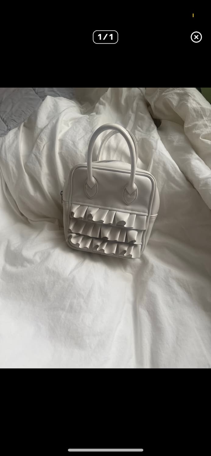 꼼데가르송 걸 프릴백 화이트  상품이미지4