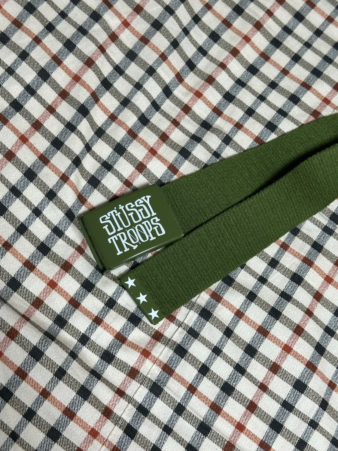 00s 스투시 벨트 카키 상품이미지1