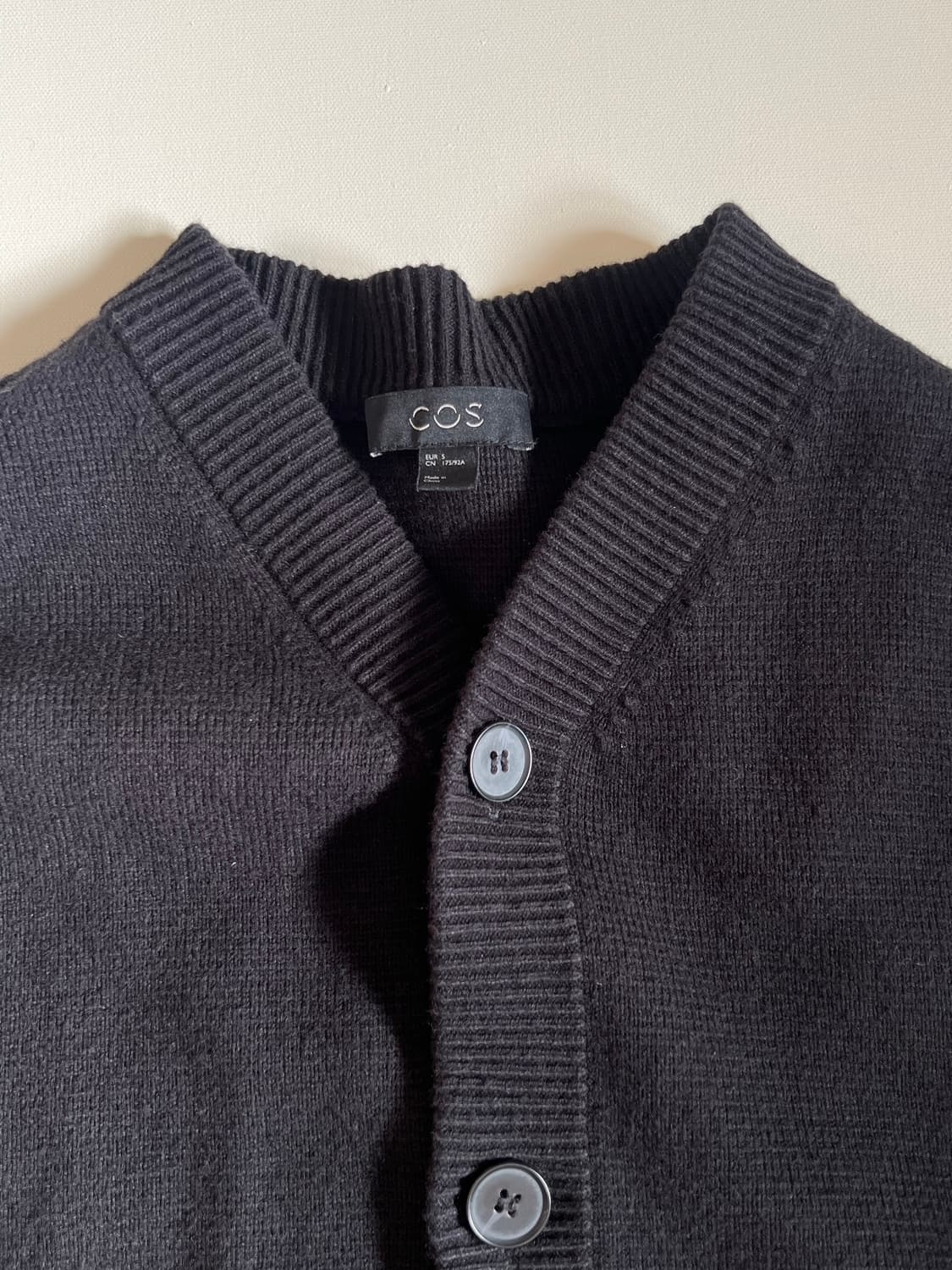 (S)코스 레귤러핏 가디건 블랙 상품이미지2