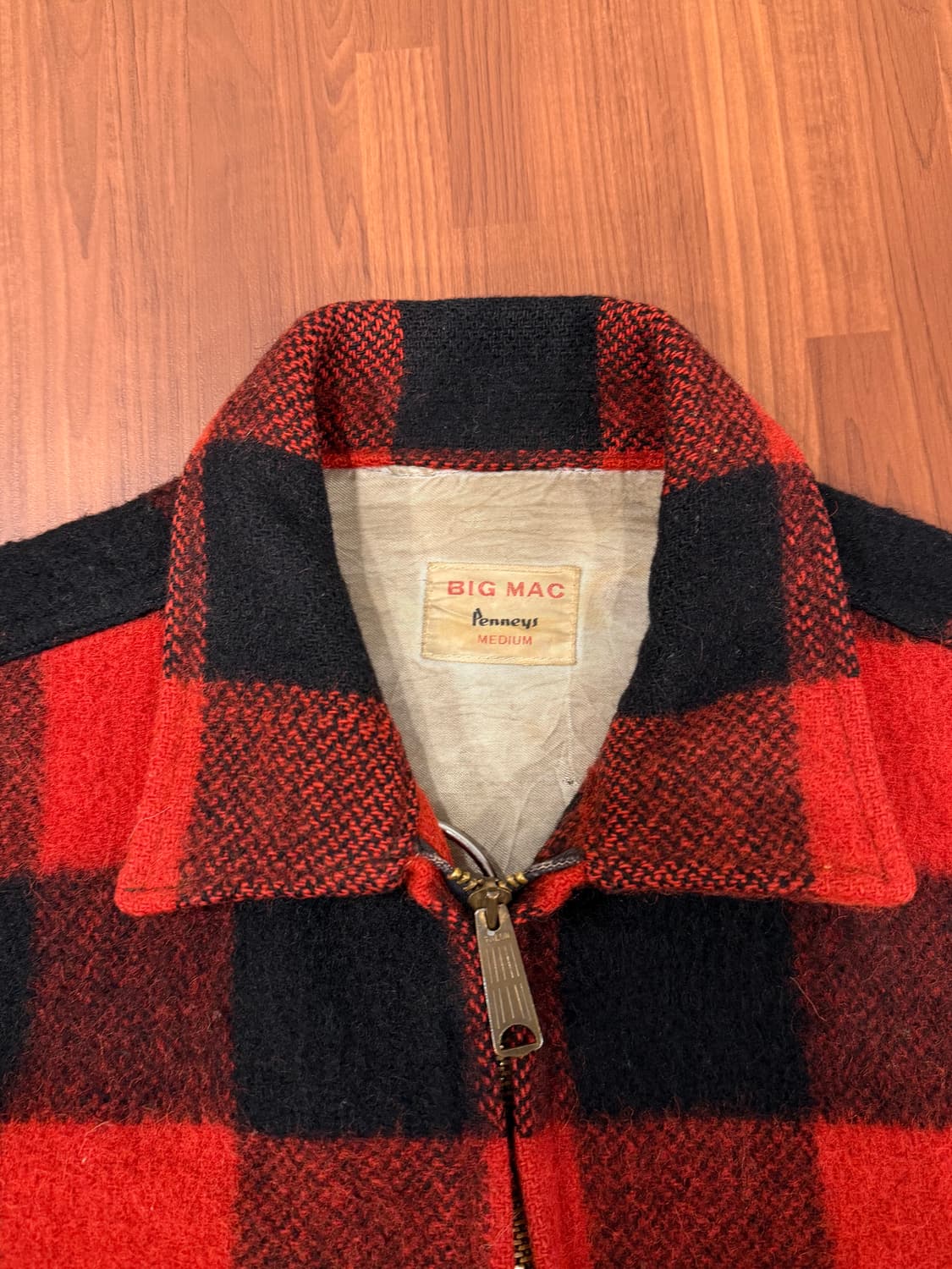 60s Big Bac by Penney's 버팔로 체크 울 헌팅 자켓 상품이미지10