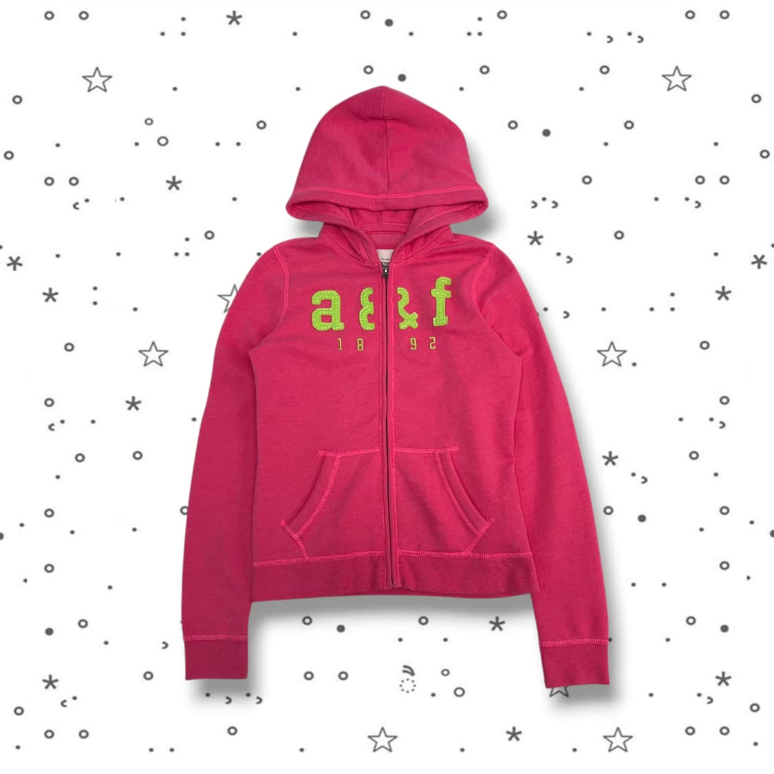 XL Abercrombie 아베크롬비 스팽글 핫핑크 후드집업 상품이미지3