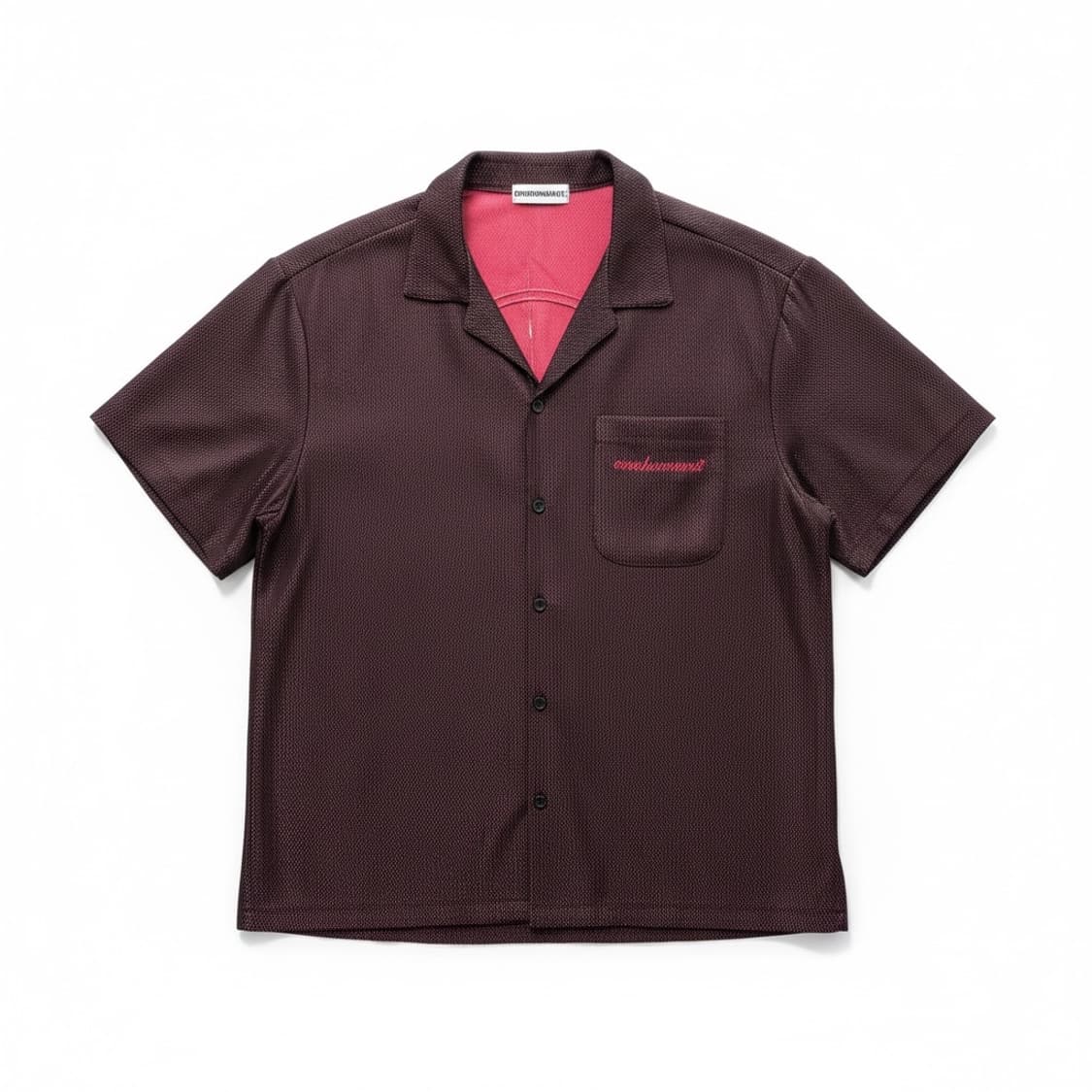 ONEHUNNNIT 반팔 셔츠 L 버건디 상품이미지1