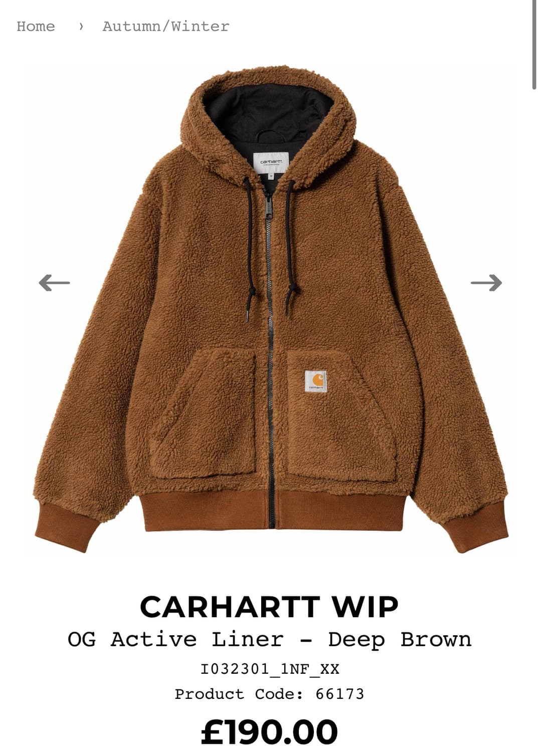 칼라트 og active liner Deep h brown  L 사이즈 상품이미지1