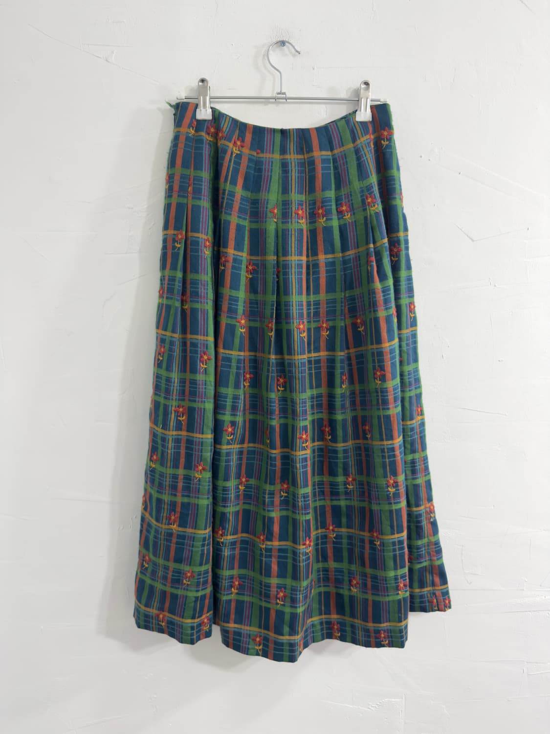 jocomomola flower check buckle skirt 상품이미지6