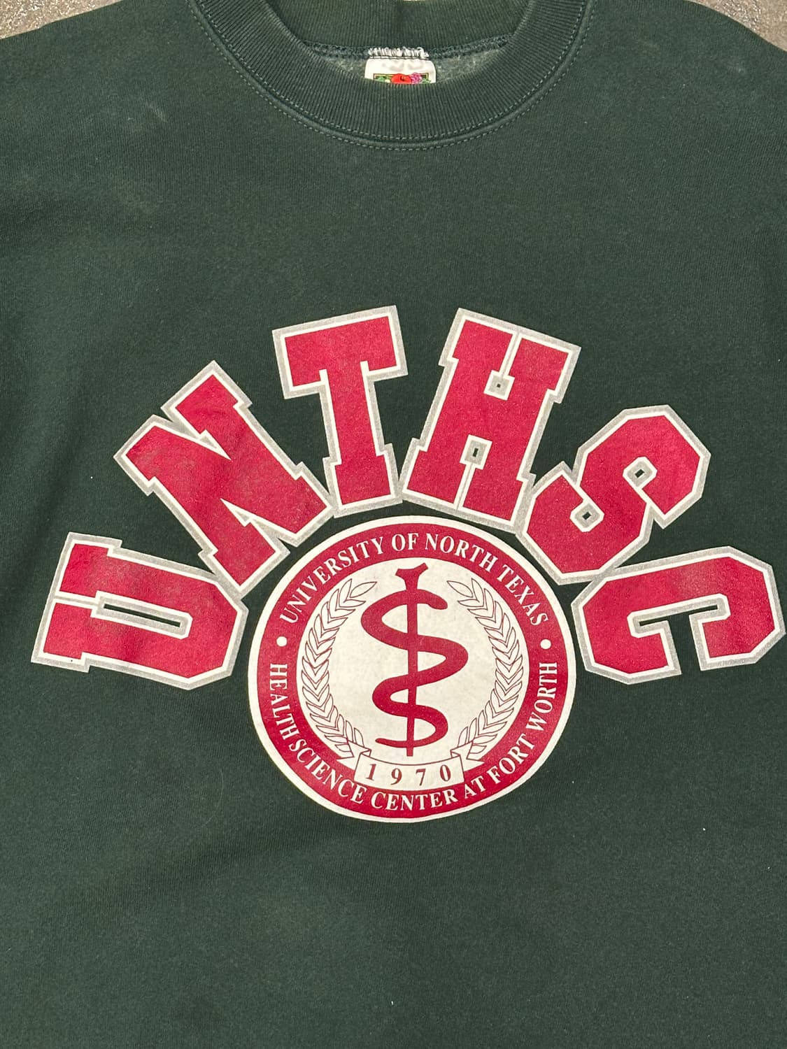 90s 프룻오브더룸 맨투맨 스웻셔츠 그린 M 상품이미지3