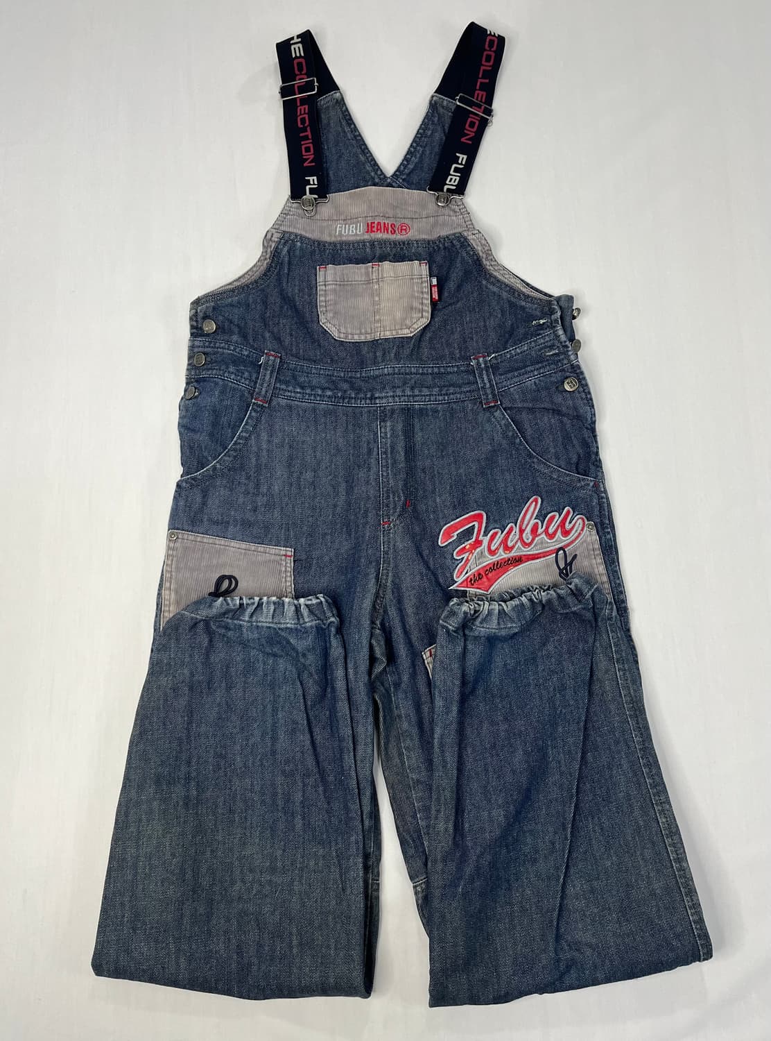 00’s FUBU 빈티지 데님 멜빵바지 상품이미지1