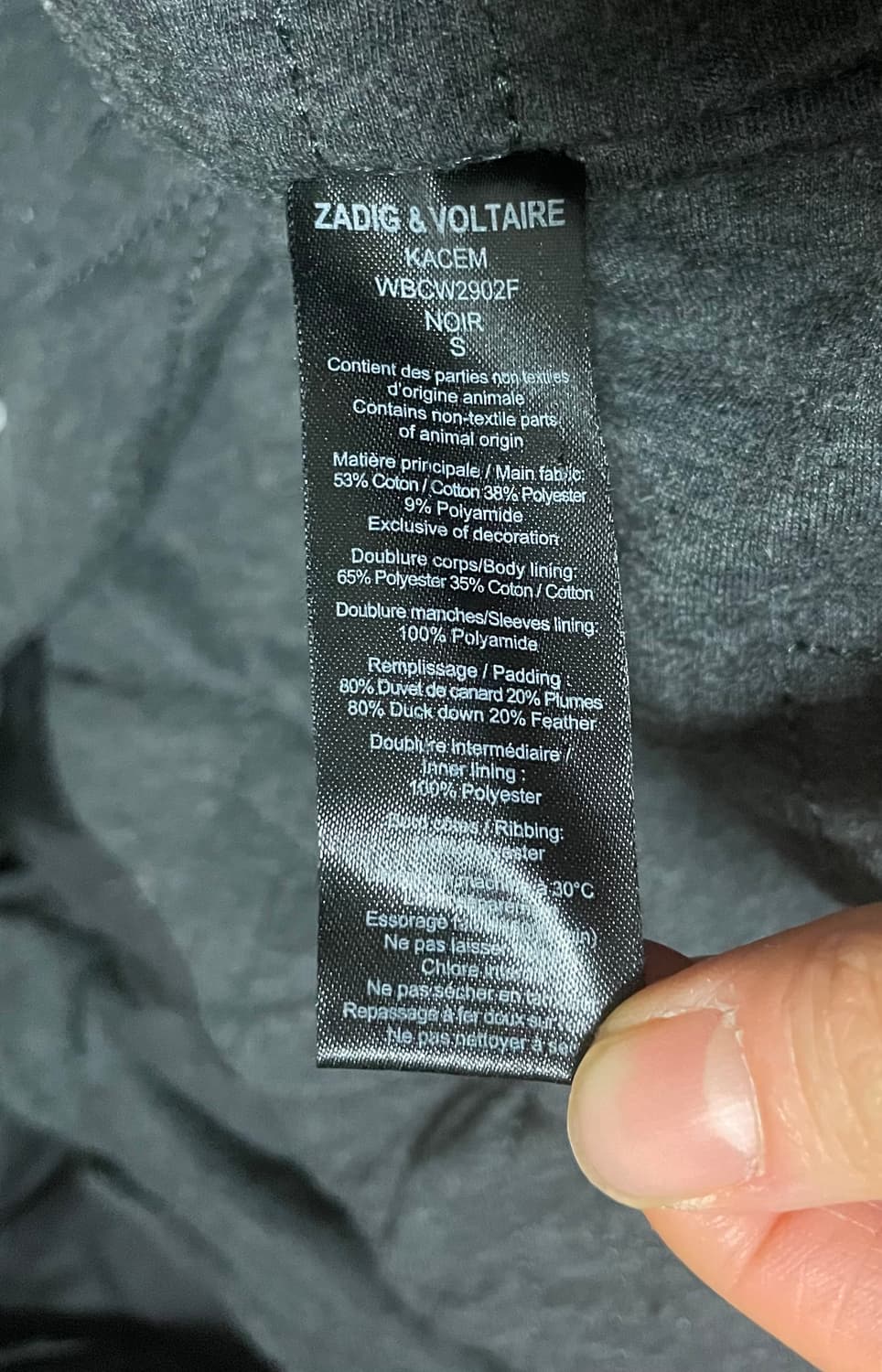 쟈딕앤볼테르 덕다운 블랙 파카 패딩 상품이미지7