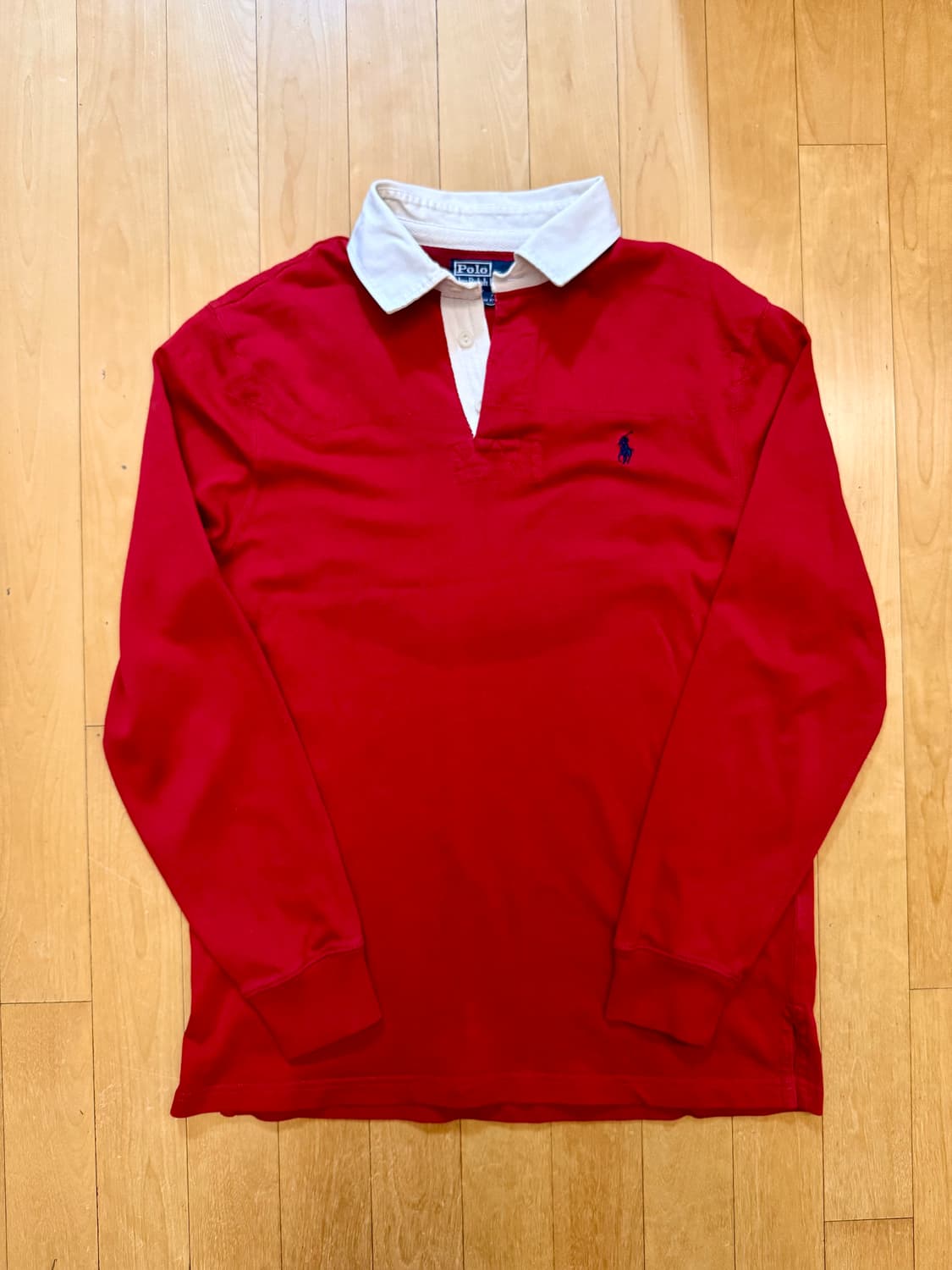 폴로 빈티지 단색 (레드) 럭비티 판매 상품이미지1