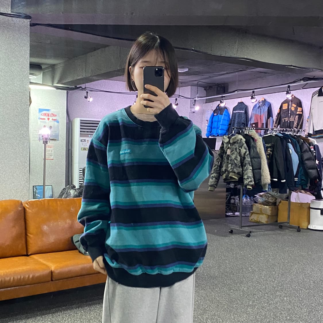 디스이즈네버댓 컬러블록 배색 스웻 B3722 상품이미지1