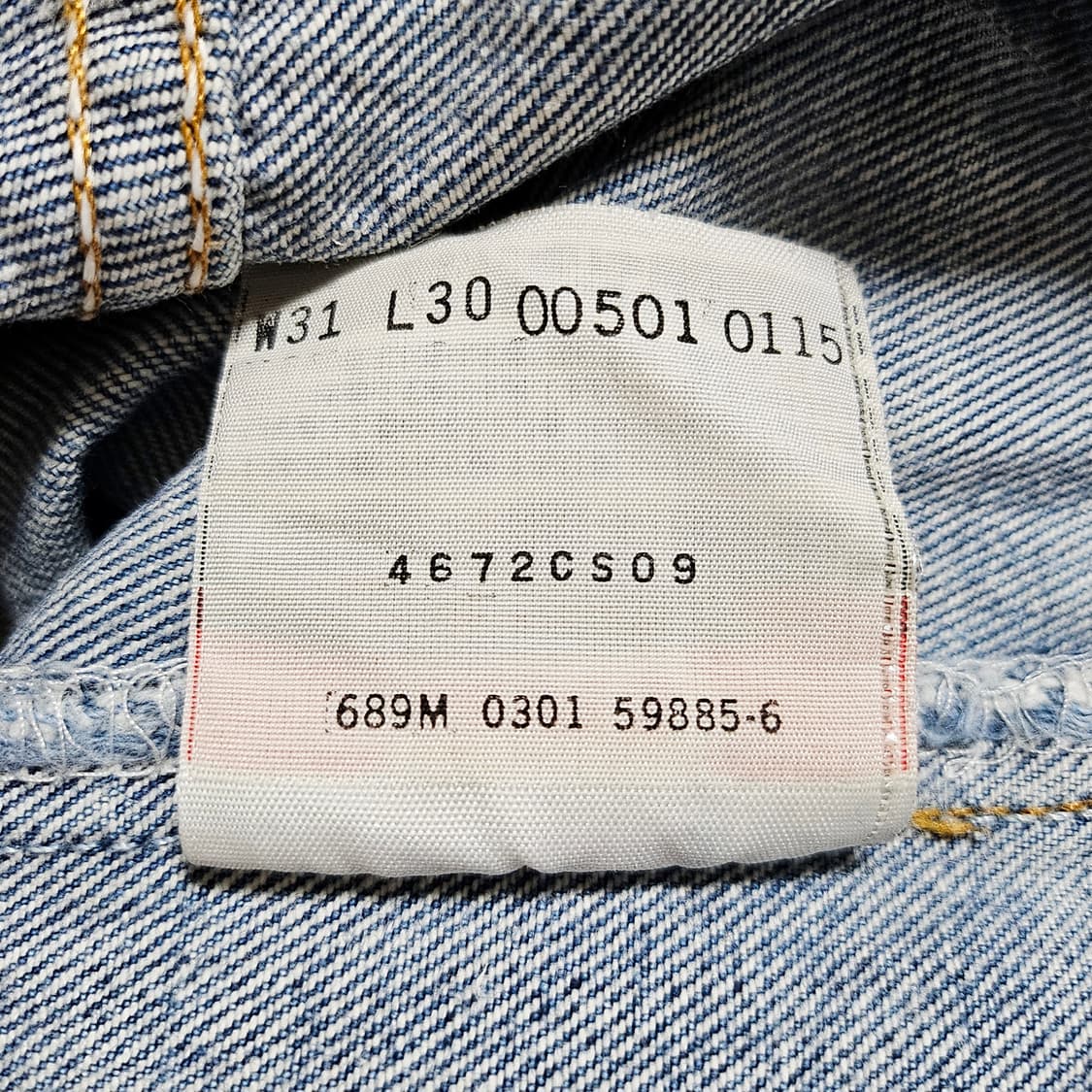 [31][리바이스]00's 501®오리지널 스트레이트핏 굿페이딩 상품이미지7