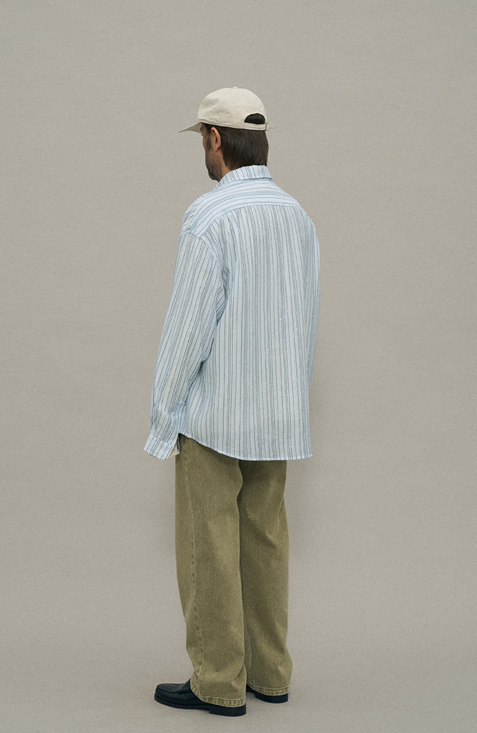 파르티멘토 멀티 스트라이프 셔츠 스카이 상품이미지3