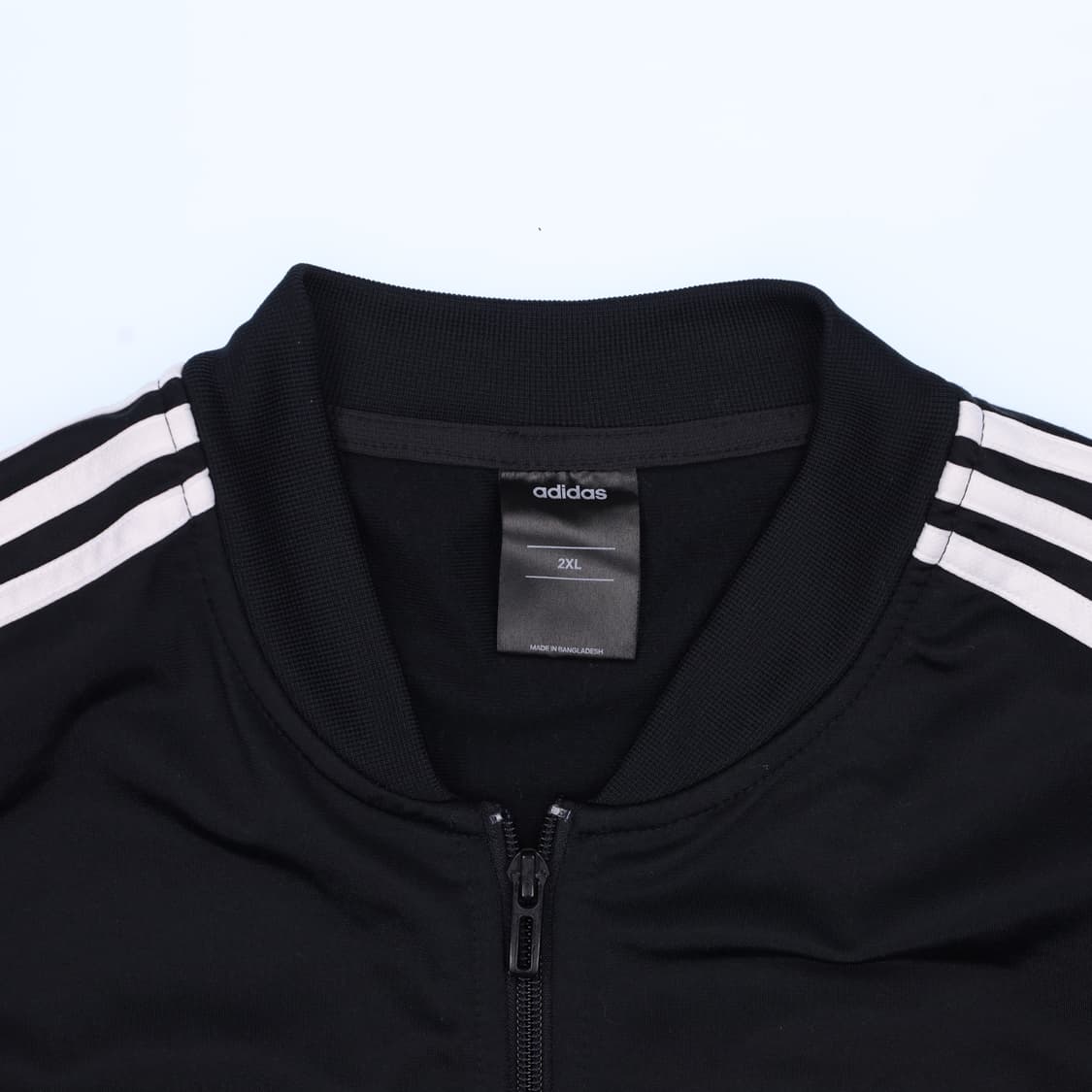 2XL 아디다스 검흰 트랙탑 집업 져지 N7580 상품이미지3