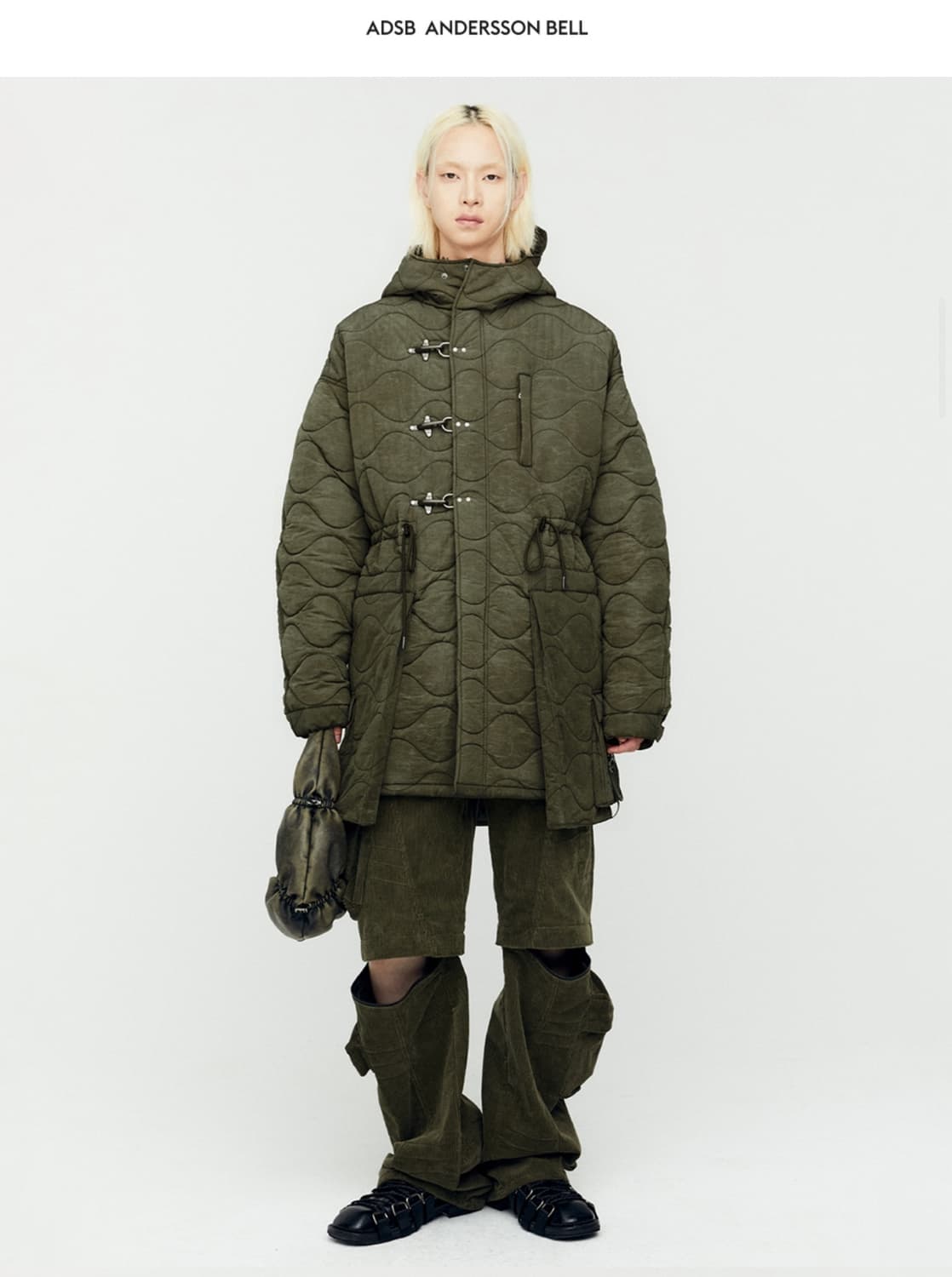 왁스 코티드 패디드 터틀 베스트와 레이스업 피쉬테일 파카 팔아요 상품이미지6