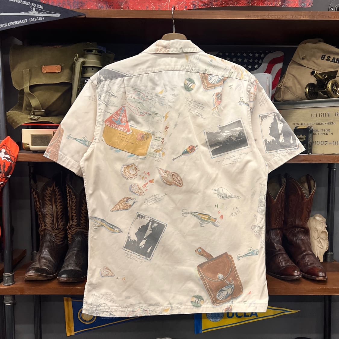Rare 90s 폴로 랄프로렌 아웃도어 캠프반팔셔츠 made in usa 상품이미지2