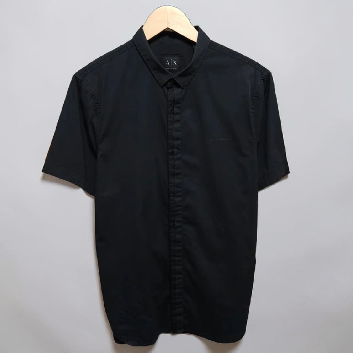 100 ARMANI 아르마니 익스체인지 워시드 반팔 셔츠 상품이미지1