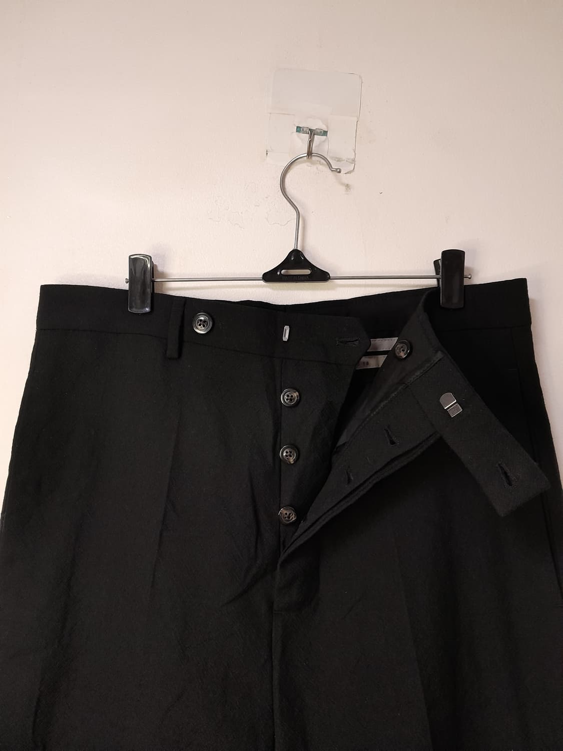 릭오웬스 블랙 DIRT 클래식 울슬랙스 46/30"~31" 상품이미지6