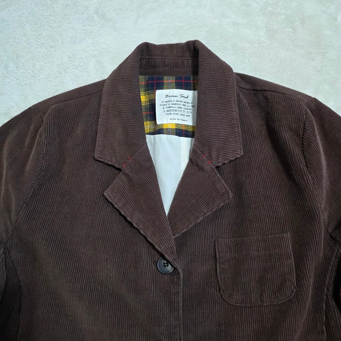 (F)여성 빈티지 브라운 코듀로이 자켓 상품이미지2