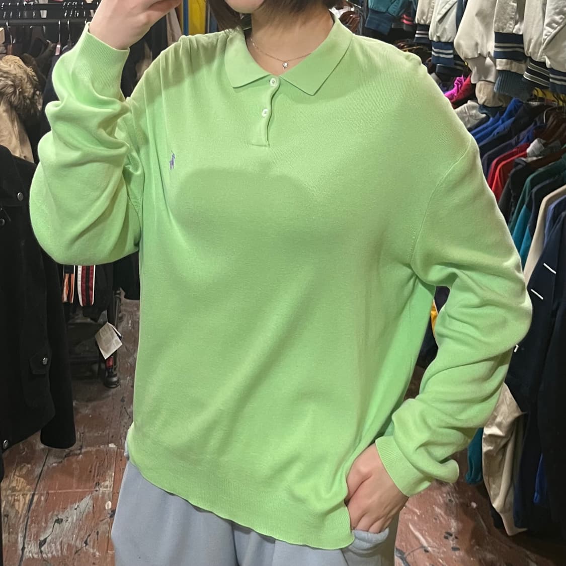 [HI] 폴로 카라 니트 상품이미지4