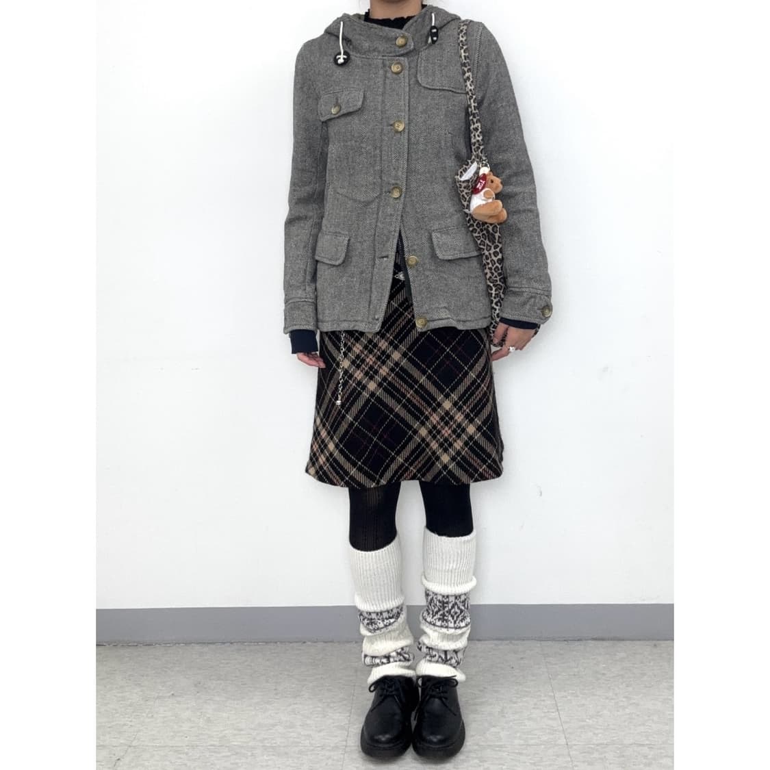 빈티지 그레이 후드 자켓 상품이미지2