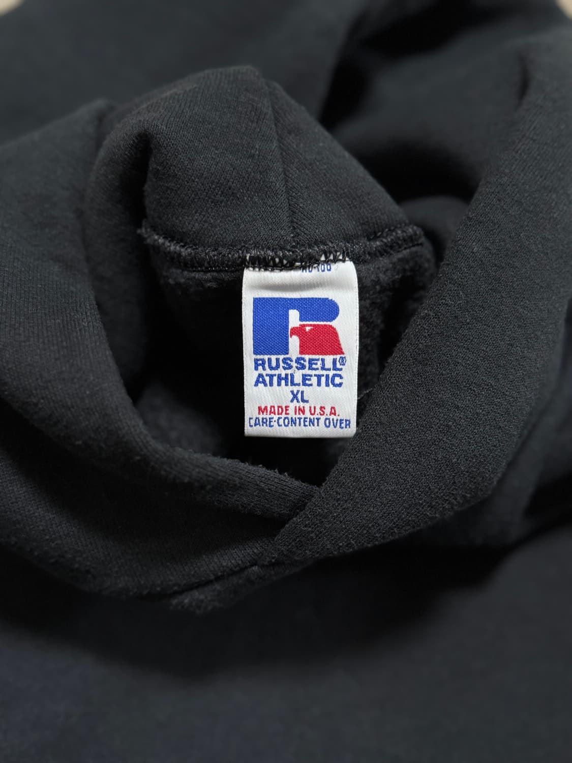90s 러셀 후드 블랙 usa 50/50 상품이미지4